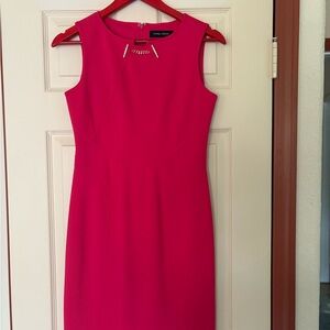 Ivanka Trump Vibrant Pink Midi Dress